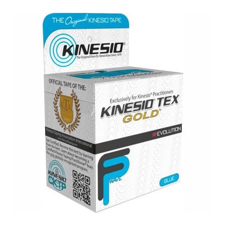 Fabrication Enterprises Kinesio Tex Gold FP Kinesiology Tape, 2" x 5.5 yds, Blue, 6 Rolls 24-4871-6